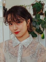 エーバイフー 江坂店(A BY WHO)&nbsp;A BY WHO江坂/ウルフ風ボブ/インナーカラー/透明感カラー