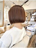 切りっぱなしボブ/ストレートボブ/ハイトーンボブ