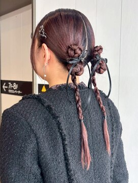 アルバム 新宿(ALBUM SHINJUKU) ロング韓国ヘアおくれ毛前髪カット_ba573712