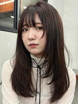 ニコ トウキョウ 渋谷(nico TOKYO)&nbsp;ミディアムレイヤーカット顔周りレイヤーハッシュカット透明感