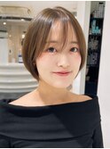 透明感カラーアッシュハンサムショート髪質改善