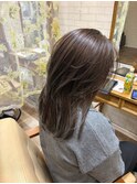 髪質改善ケアカラー×グレージュ