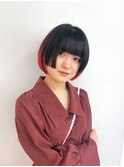 ▽□□▽ 姫カット×デザインカラー