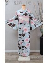 きものサロン すずめ屋&nbsp;レンタル番号　浴衣-16（ハイビスカス）