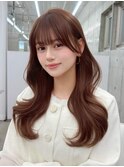 春ふんわり♪韓国ガーリーなくびれレイヤー&ツヤピンクブラウン