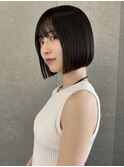 ショートボブ/シースルー/顔周り/30代40代50代/渋谷