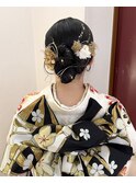 【成人式】八の字シニヨン