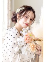ヘアメイクサロンシャルメ(Hair Make Salon CHARMER) 大人気!サイドシニヨンヘア