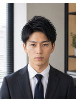 MEN's Baguz MEN'Sカット/ MEN'Sパーマ/ MEN'Sカラー 清潔感と束感で魅せる大人のメンズビジネスショート