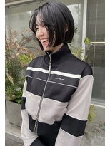 クラン調布北口店(CLAN)&nbsp;艶黒髪の前下がりボブ｜調布