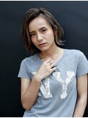 外国人風ボブ  フルハイライト グレージュ 白髪ぼかしも可