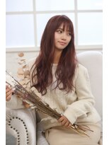 アールイーノウン 阿倍野区昭和町店(re; nown)&nbsp;ミディアムレイヤーカットストレートロングウルフカットベージュ