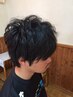 1階【メンズカット+白髪染め+シェービング+選べるオプション】￥6200  [120分]