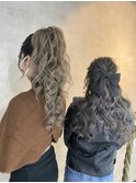 アイドルが奏でるグリグリヘアセット