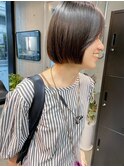 ナチュラルボブ×グレージュ【肥後橋駅】