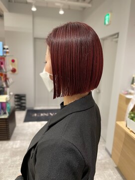 アヴァンス 京橋店(AVANCE) ボブ×赤