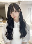 ハッシュカット/フルバング/似合わせカット/レッドブラウン/銀座