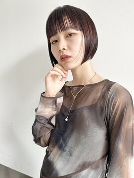 トリッカ 銀座(tricca) ショートボブアッシュブラウンオリーブブラウン20代30代40代50代