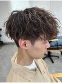 波巻きパーマツイストスパイラルパーマメンズマッシュパーマ