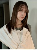 【徳岡】ミディアム ×レイヤーカット ウルフカット ストレート