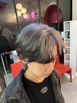 ボックスミコ(Box mico.) ホワイトグレーに　デザインカラー×ブラック☆