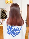 ブリーチなしダブルピンクベージュ髪質改善レイヤー20代30代