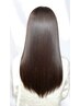 【毛髪整形】超高濃度水素ケアストレート+ミネコラTR+高濃度炭酸スパ+カット
