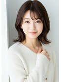 【olino】レイヤーボブ 20代30代 【ダークブラウン】