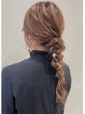 編みおろしアレンジ