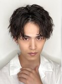 メンズ波巻きツイスパニュアンススパイラルスパイキーショート