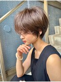 丸みショート/チョコレートブラウン