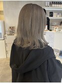 ミルクティー×ブリーチ×ミディアムウェーブ