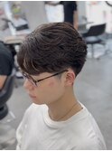 フェザーパーマフェザーショートシャドウパーマニュアンス