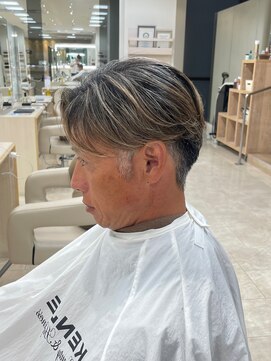 ケンジ 平塚ラスカ店(KENJE) センターパート/曲がる縮毛矯正/メンズヘア/平塚駅