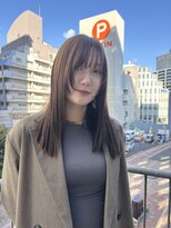 ファースト 仙台店(first)&nbsp;顔周りレイヤー×オリーブベージュ