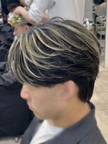 フィフスパーク(fifth PARK) 渋谷メンズハイライトカラーセンターパートメッシュカラー