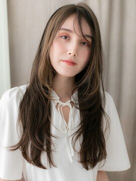 カバーヘア ブリス 川口(COVER HAIR bliss) ミックスカラー/ミルクティーブラウン/ロングレイヤーe