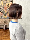 切りっぱなしボブ/ミニボブ/髪質改善ストレート/柏美容室/前髪
