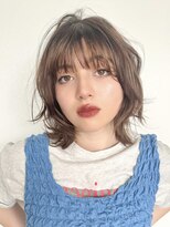 ファナ(fha-na) ミディアムレイヤーカット 似合わせカット 大人ガーリー