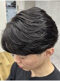 MEN'S HAIR/ブルーブラック/フェザーパーマ/錦糸町