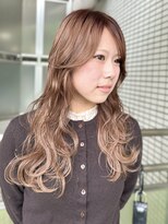 ロジェ(loje)&nbsp;20代30代40代 ミルクベージュブラウン/ワンホンレイヤーロング