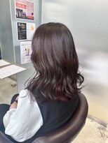 ファースト 東仙台店(first)&nbsp;ラベンダーブラウン・インナーカラー・ブリーチなし・セミロング