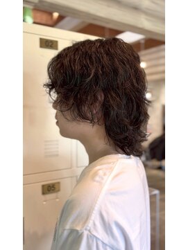 クレエ ヘアー デザイン(creer hair design) マッシュパーマメンズライク韓国系束感ショートカジュアル