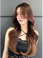 ロンド ブランシュ 錦糸町北口(Lond blanche)&nbsp;韓国風レイヤーカット/顔周りカット/ミルクティーベージュ
