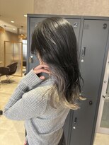 【全席完全個室サロン】ef lien西大寺 × 髪質改善ミルボンAujua認定サロン&nbsp;インナーカラー シルバー