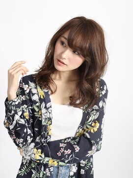 デイジー インデックスヘア 大島店(DAISY index hair) セミディ×ことりベージュ×ベージュカラー×大人かわいい