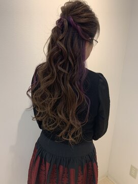ヘアーリゾートラシックアールプラス(hair resort lachiq R+) 《R+》イヤリングカラー☆ミセス