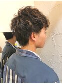 ハイライト×マッシュ×パーマ