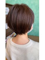 アンブル ヘアデザインアンドヒーリング 喜多町店(Amble hair design&healing) 丸みショート