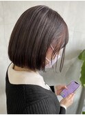 人気のボブスタイル！ナチュラルパープルカラー[TiTi_福田りの]